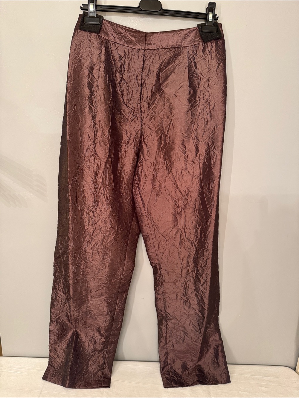 J. Peterman Shimmery Chocolate Brown Pants Size 16